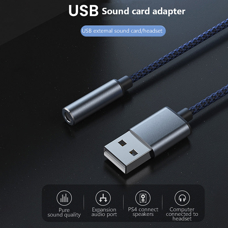 USB to 3.5mm Jack Audio Adapter USB to Headphone and Microphone Jack Aux Adapter Stereo Sound Card Adapter USB to 3.5mm Jack Audio Adapter USB to Headphone and Microphone Jack Aux Adapter Stereo Sound Card Adapter